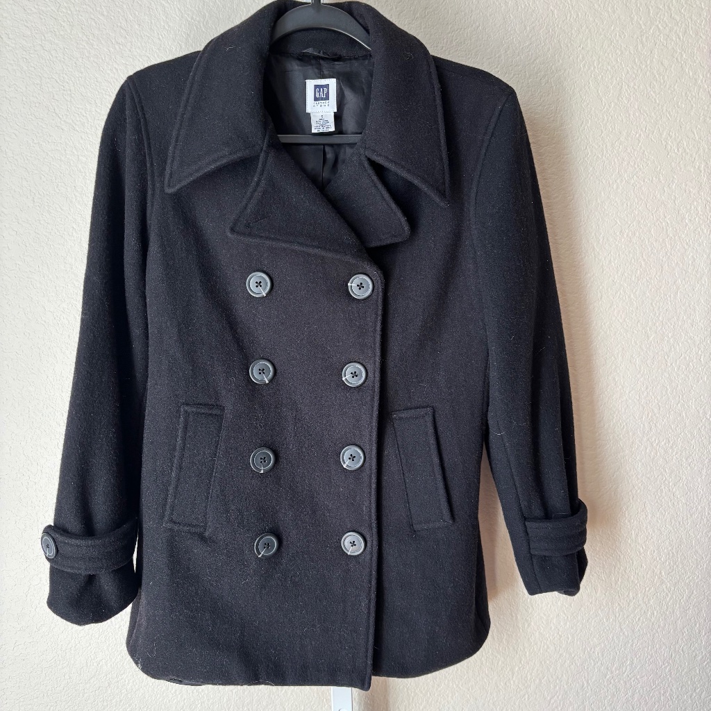 Gap Factory Store Womens Wool Pea Coat Jacket